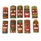 Hand Carved Wood Art Polynesian Party Hawaiian Tiki Masks 10 Piece Set 10 Inch